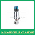 DIN Sanitary Intelligent Pneumatic Butterfly Valve Male